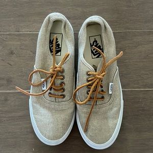 Vans Sand Beige Tweed TB6Q Skate Shoe Unisex